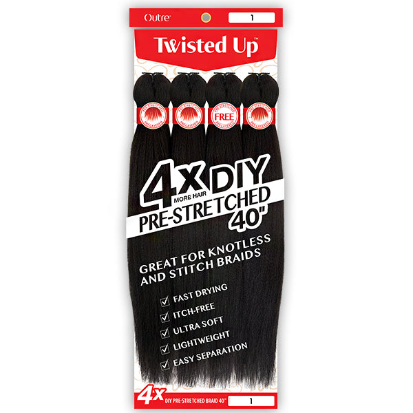 Outre Synthetic X PRESSION TWISTED UP 4X DIY PRESTRETCHED BRAID 40