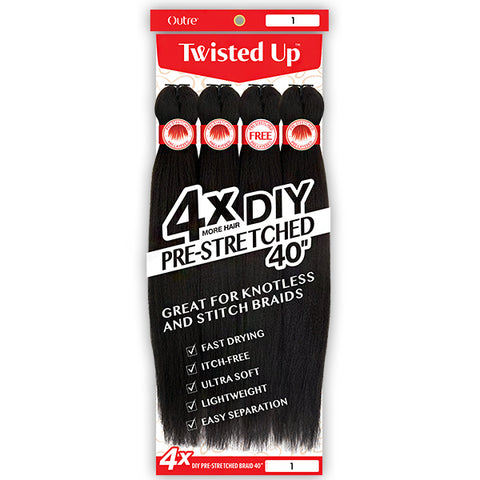 Outre Synthetic X PRESSION TWISTED UP 4X DIY PRESTRETCHED BRAID 40
