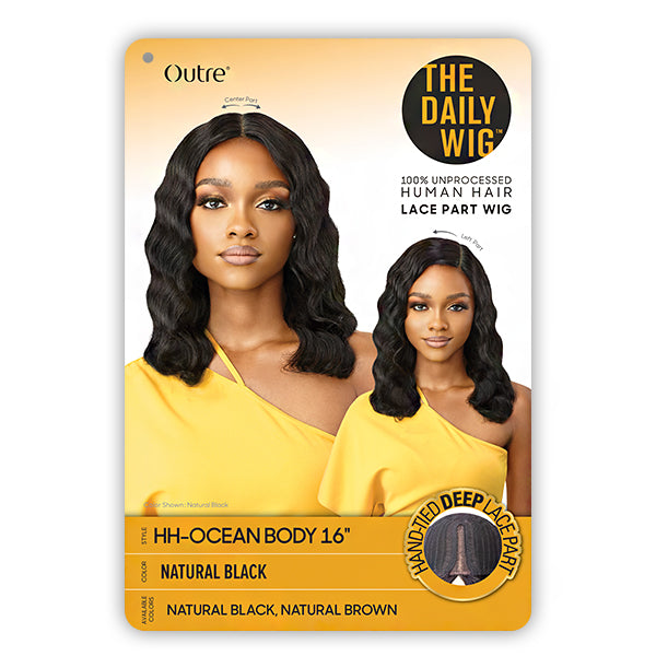 Outre The Daily Wig 100% Human Hair Lace Part Wig - HH OCEAN BODY 16