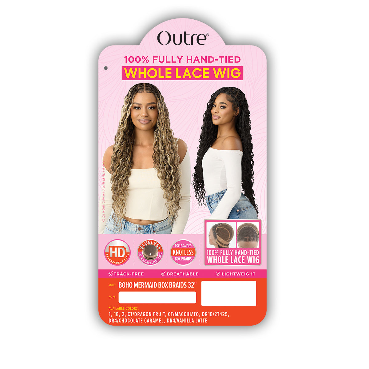 Outre Whole Lace Wig BOHO MERMAID BOX BRAID 32
