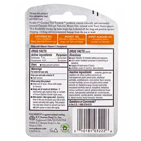 palmer's coconut oil formula chapstick Palmer's Coconut Oil Formula Coconut Oil Lip Balm 0.15oz :: beautyofnewyork.com