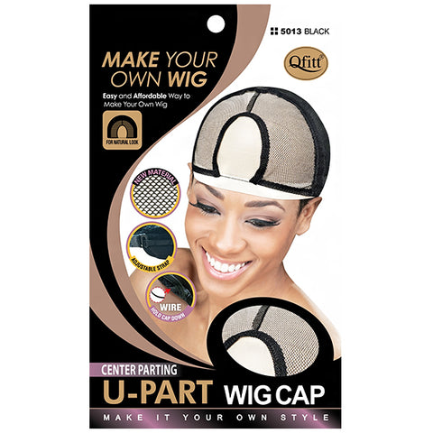 Qfitt #5013 Center Parting U-Part Wig Cap