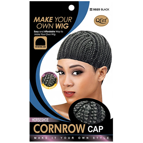 Qfitt #5025 Horseshoe Cornrow Cap