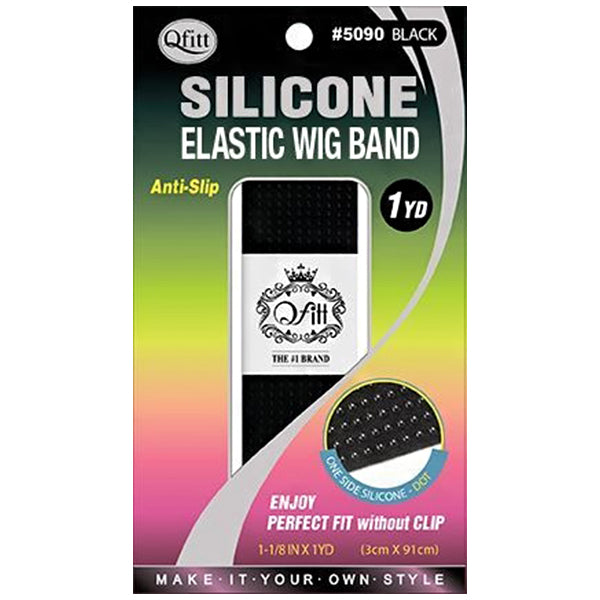 Qfitt #5090 Silicone Dot Elastic Wig Band