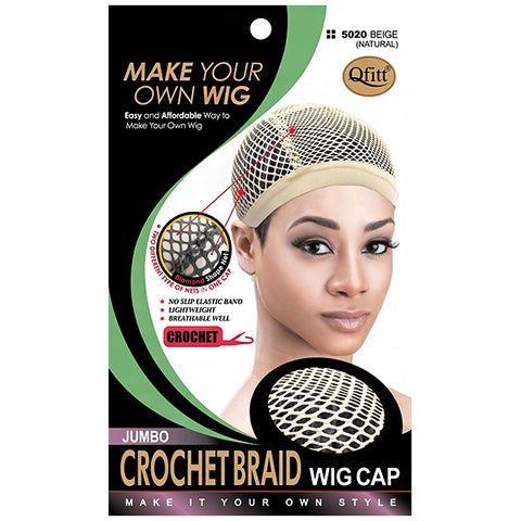 Qfitt Jumbo Crochet Braid Wig Cap