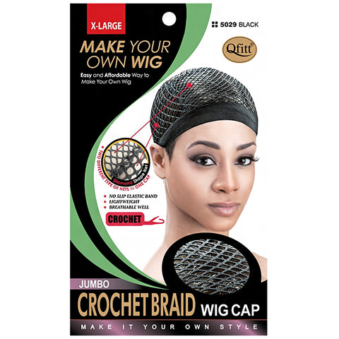 Qfitt Jumbo Crochet Braid Wig Cap Extra Large