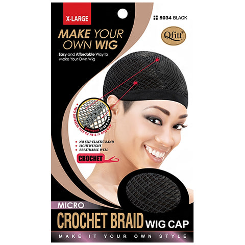 Qfitt Micro Crochet Braid Wig Cap Extra Large