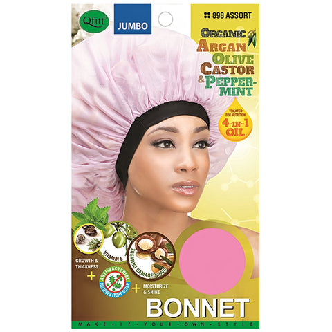 Qfitt Organic Argan + Olive Oil & Shea Butter Bonnet - Jumbo