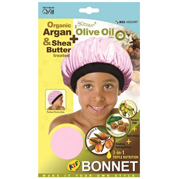 Qfitt Organic Argan + Olive Oil & Shea Butter Kid Bonnet
