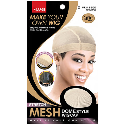 Qfitt Stretch Mesh Dome Style Wig Cap Extra Large
