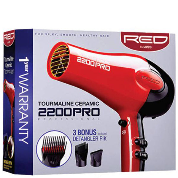 Red by Kiss 2200 Pro Tourmaline Ceramic Hair Dryer BD07N