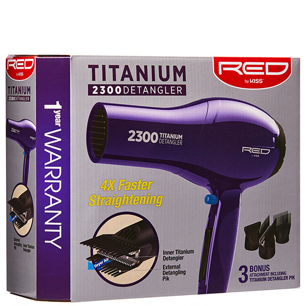 Red by Kiss 2300 Titanium Detangler Hair Dryer BD11