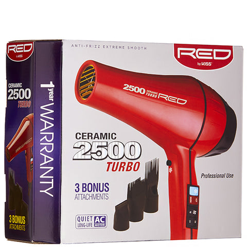 Red by Kiss Ceramic 2500 Turbo Blow Dryer BD03