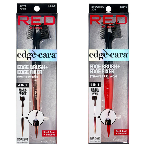 Red by Kiss Edge Cara Edge Brush & Edge Fixer 0.23oz