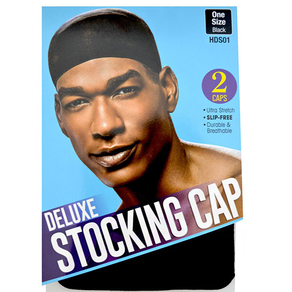 Red by Kiss HDS01 Deluxe Stocking Cap - 2 Cap One Size Black
