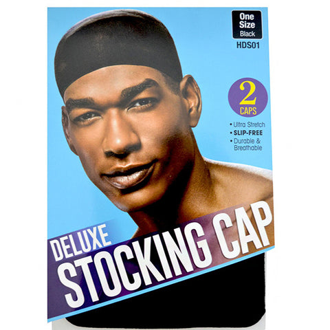 Red by Kiss HDS01 Deluxe Stocking Cap - 2 Cap One Size Black