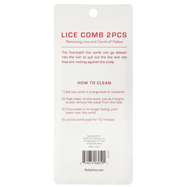 Red by Kiss HM27 Lice Comb 2Pcs