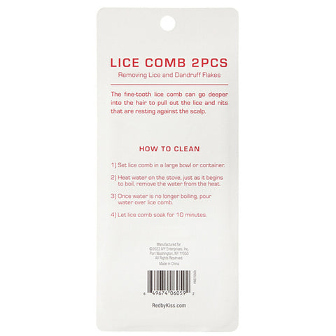 Red by Kiss HM27 Lice Comb 2Pcs