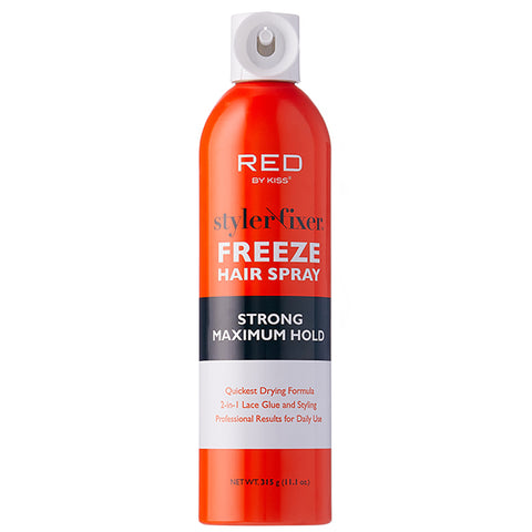 Red by Kiss Styler Fixer Maximum Hold Styling Freeze Hair Spray 11.1oz