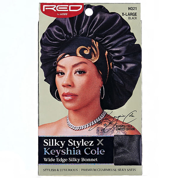 Red by Kiss Stylez X Keyshia Cole Wide Edge Silky Bonnet X-Large
