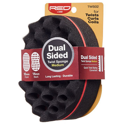 Red by Kiss TWS02 Dual Sided Twist Sponge Medium