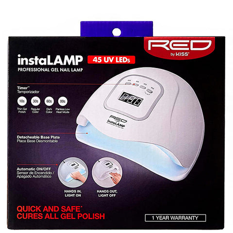 Red by Kiss UV01 InstaLamp Professional LED Gel Nail Lamp