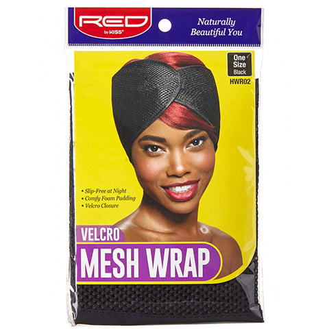 Red by Kiss Velcro Mesh Wrap One Size Black #HWR02