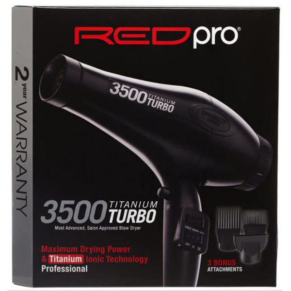 Red Pro 3500 Turbo Titanium Blow Dryer BDP02N
