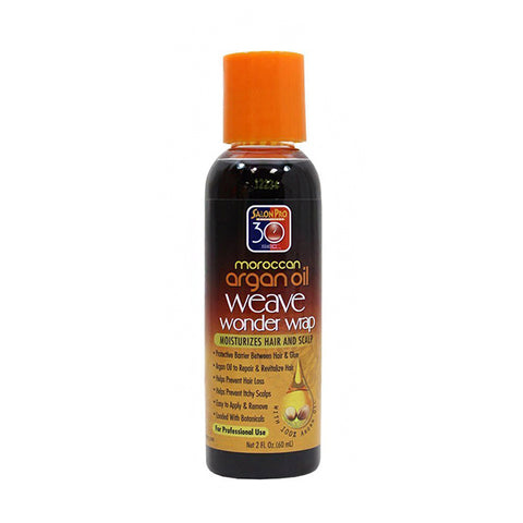 Salon Pro 30 Sec Moroccan Argan Oil Weave Wonder Wrap - Black 2oz