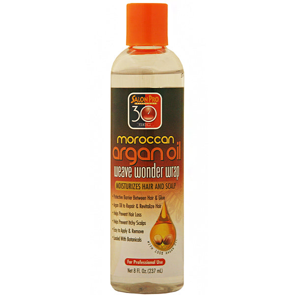 Salon Pro 30Sec Moroccan Argan Oil Weave Wonder Wrap - Clear 8oz