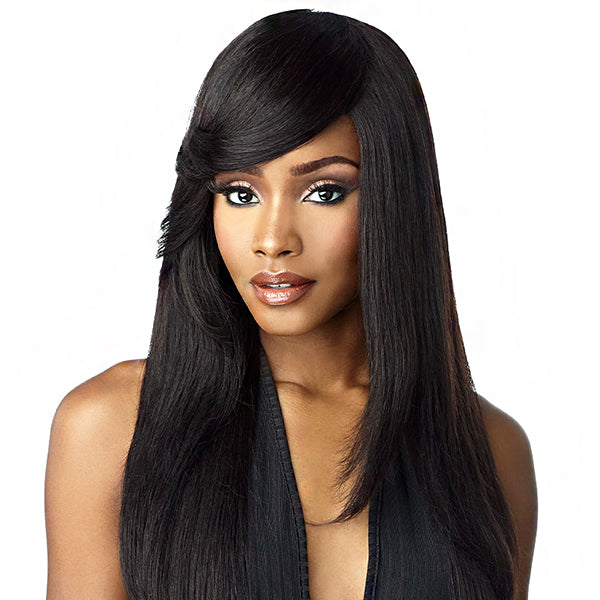 Sensationnel 100% Human Hair Empire Clip In Bangs - SIDE SWEPT BANG