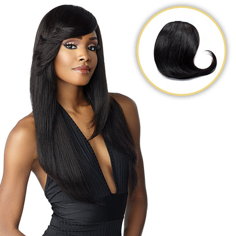 Sensationnel 100% Human Hair Empire Clip In Bangs - SIDE SWEPT BANG