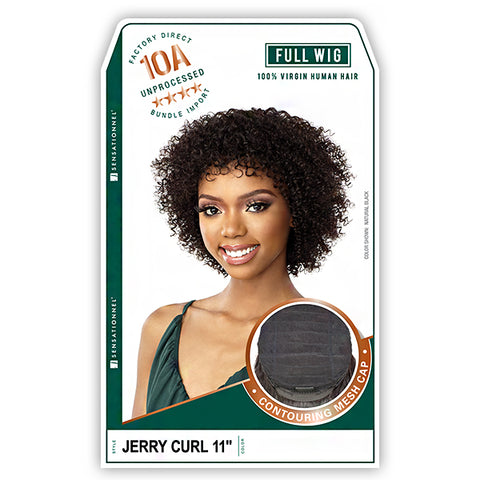Sensationnel 100% Virgin Human Hair 10A Full Wig - JERRY CURL 11