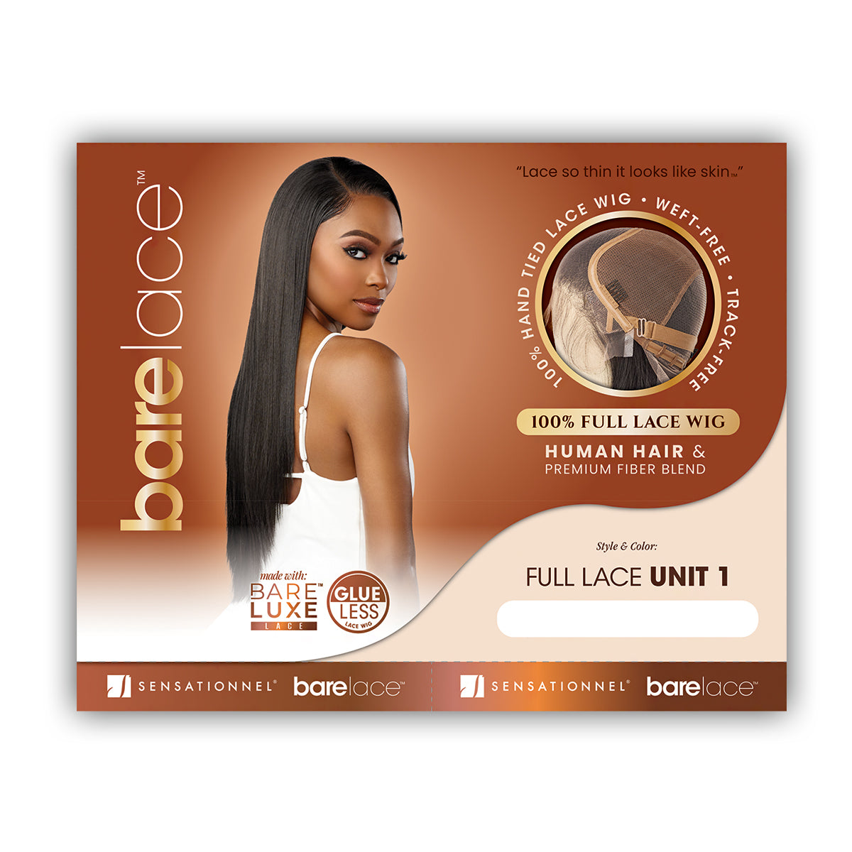 Sensationnel Barelace Synthetic Hair Glueless BARELUXE Full Lace Wig - FULL LACE UNIT 1