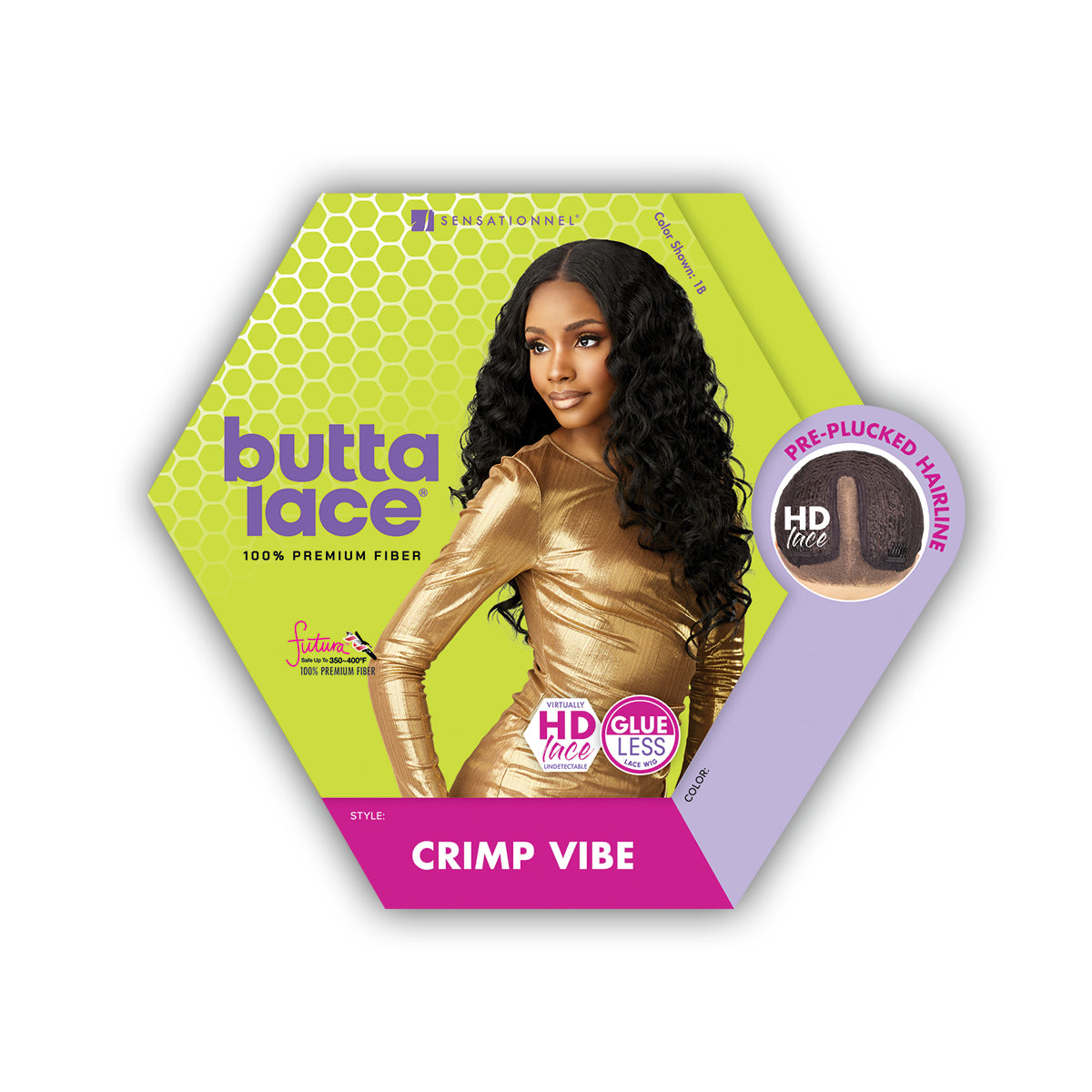Sensationnel Butta Glueless Lace Front Wig CRIMP VIBE