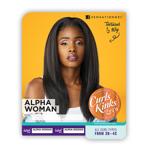 Sensationnel Curls Kinks & Co Half Wig Instant Weave ALPHA WOMAN