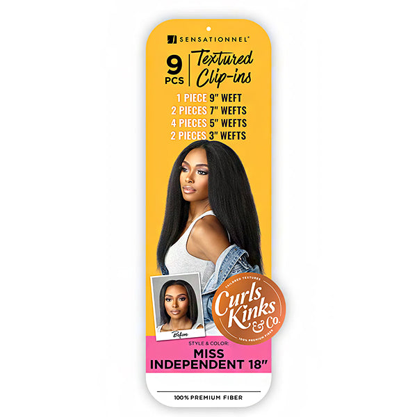 Sensationnel Curls Kinks & Co Synthetic Clip ins - MISS INDEPENDENT 18