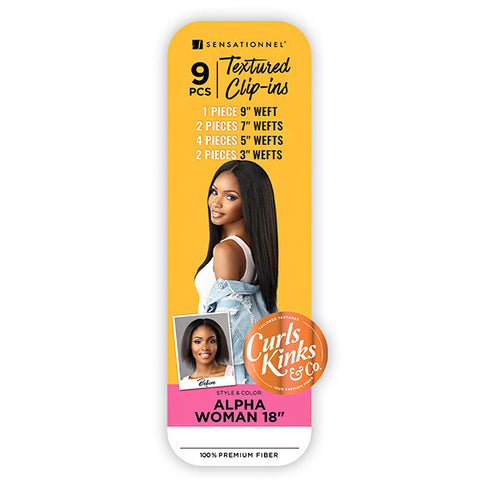 Sensationnel Curls Kinks & Co Synthetic Hair Clip ins - ALPHA WOMAN 18
