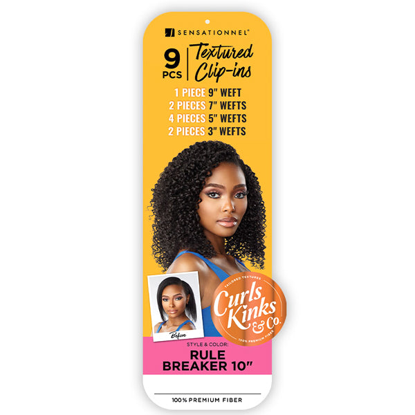 Sensationnel Curls Kinks & Co Synthetic Hair Clip ins RULE BREAKER 10