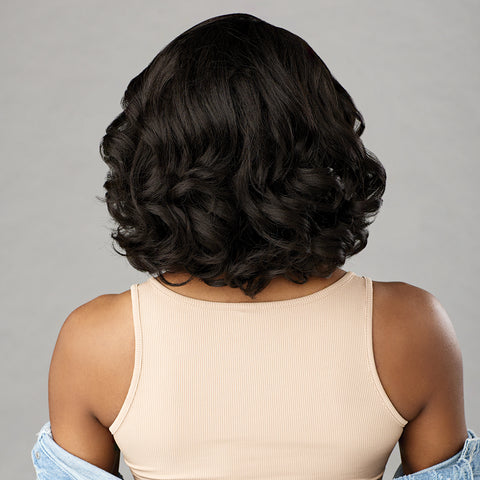 Sensationnel Curls Kinks & Co Synthetic Hair Glueless HD Lace Wig - Y PART KINKY BARREL CURL 12