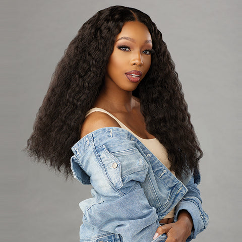 Sensationnel Curls Kinks & Co Synthetic Hair Glueless HD Lace Wig - Y PART KINKY BRAID OUT 20
