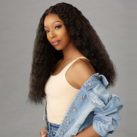 Sensationnel Curls Kinks & Co Synthetic Hair Glueless HD Lace Wig - Y PART KINKY BRAID OUT 20