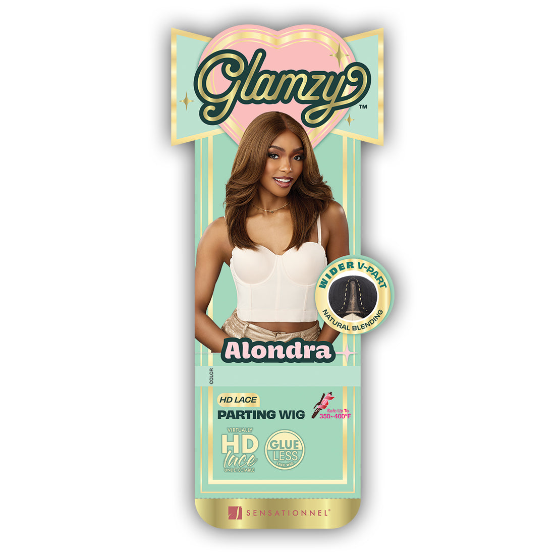 Sensationnel Glamzy Lace Parting Wig ALONDRA