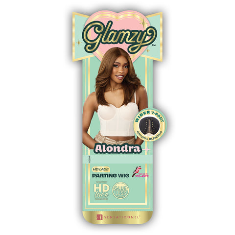 Sensationnel Glamzy Lace Parting Wig ALONDRA