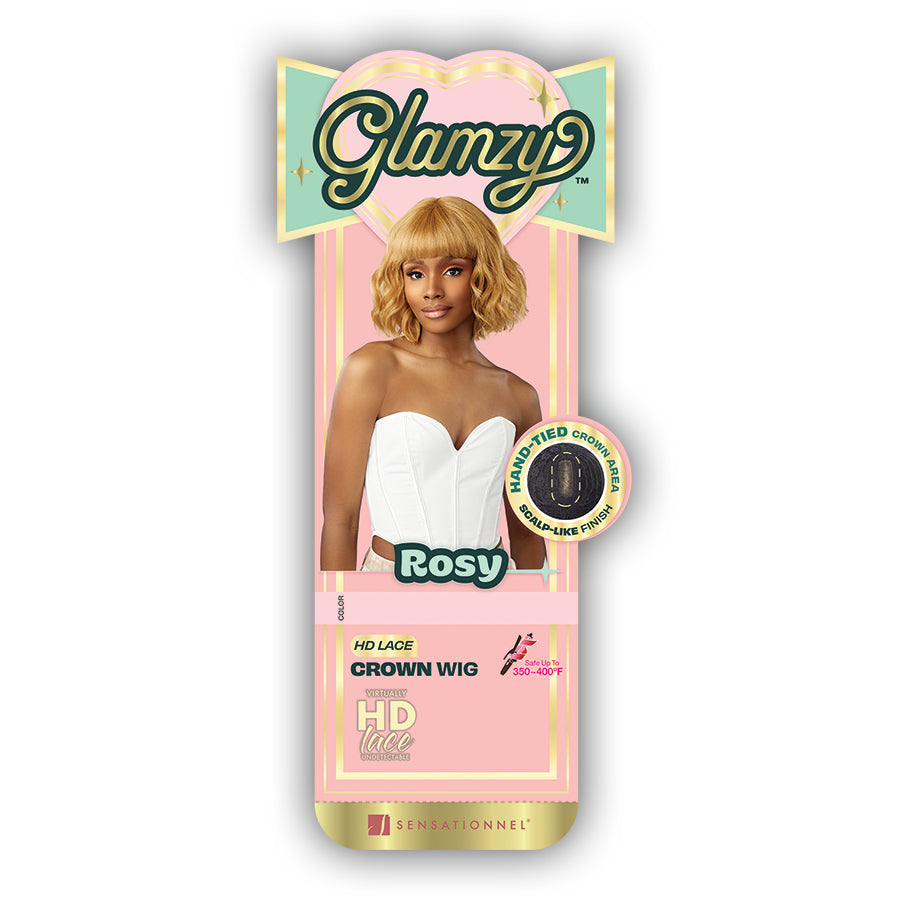 Sensationnel Glamzy Synthetic Hair Glueless HD Lace Crown Wig - ROSY