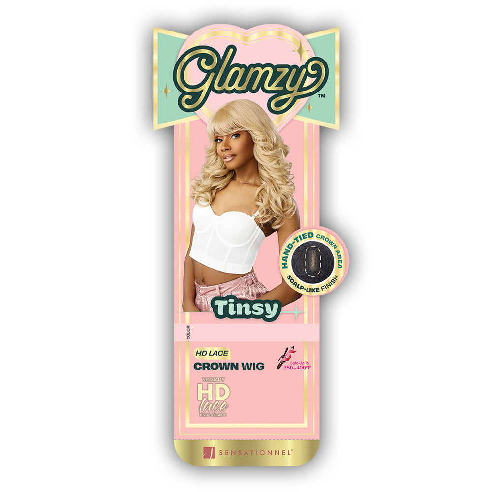 Sensationnel Glamzy Synthetic Hair Glueless HD Lace Crown Wig - TINSY