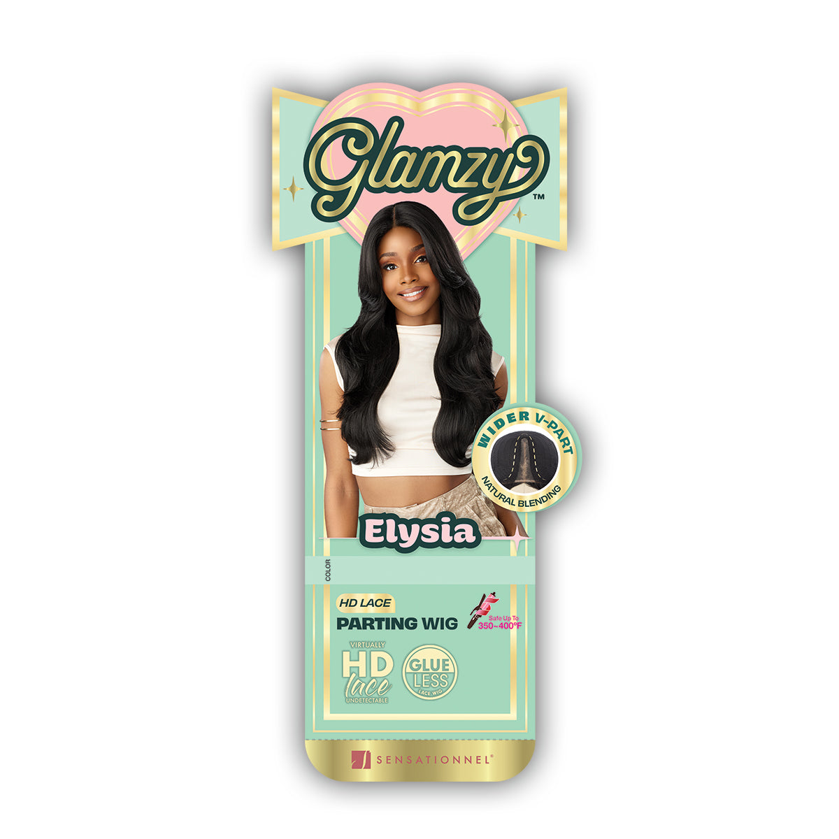 Sensationnel Glamzy Synthetic Hair Glueless HD Lace Parting Wig - ELYSIA