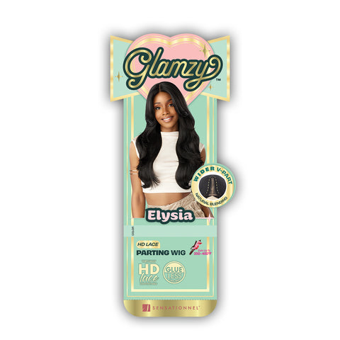 Sensationnel Glamzy Synthetic Hair Glueless HD Lace Parting Wig - ELYSIA