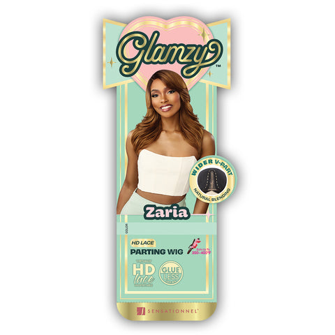 Sensationnel Glamzy Synthetic Hair Glueless HD Lace Parting Wig - ZARIA