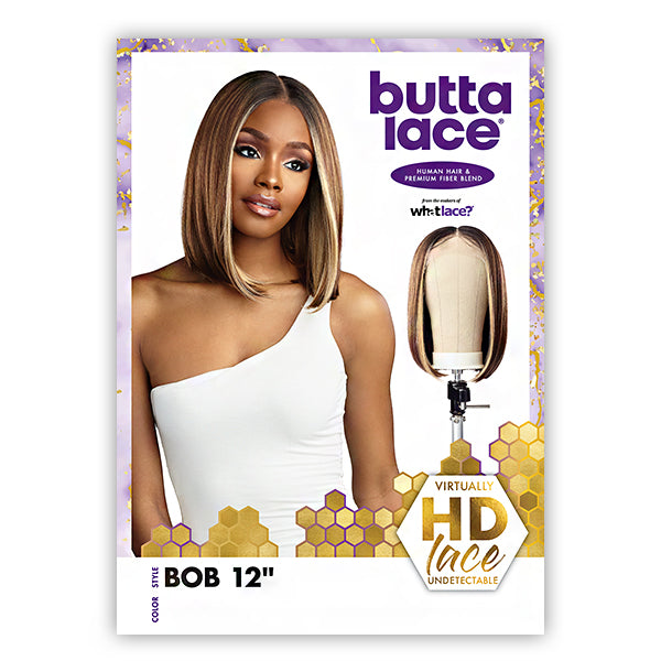 Sensationnel Human Blend Butta HD Lace Front Wig - BOB 12